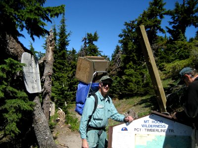Hiker's entering Mt Hood Wilderness-Mt Hood photo