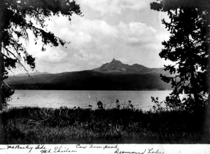 Umpqua NF - Mt. Thielson from Diamond Lake, OR c1910 photo