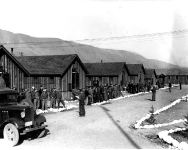 340129 CCC Camp North Bend, Snoqualmie NF, WA 1936 photo
