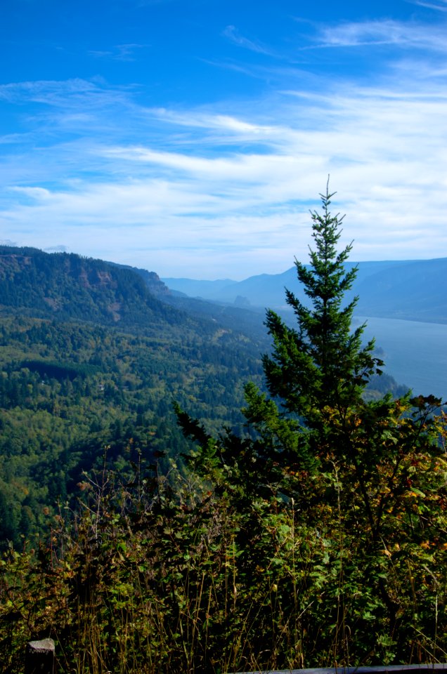 View of Beacon Rock and Gorge-Columbia River Gorge