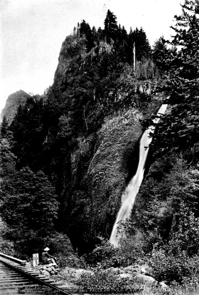 244 Horse Tail Falls on the O.R & N. by Gifford