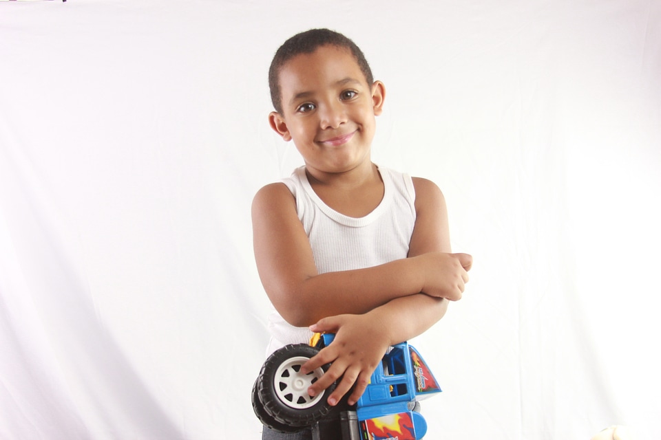 Toy smile boy