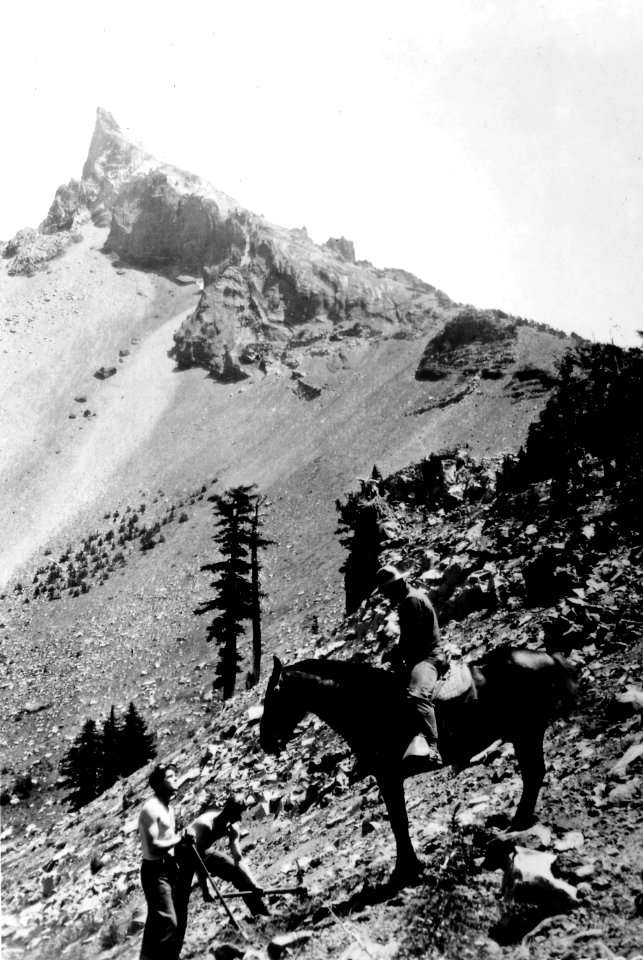 285590 Building Trail near Mt. Thielsen, Umpqua NF, OR