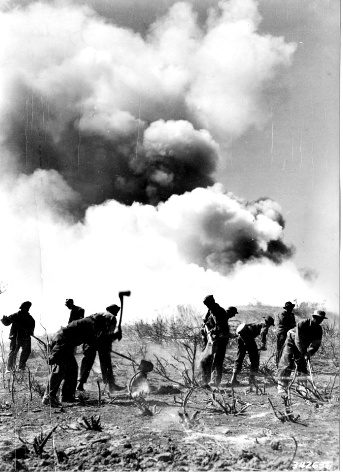 342636 CCC Fire Control, Malibu Fire, near Angeles NF, CA 1935
