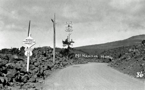 Cascade NF - McKenzie Pass Summit, OR c1925 photo