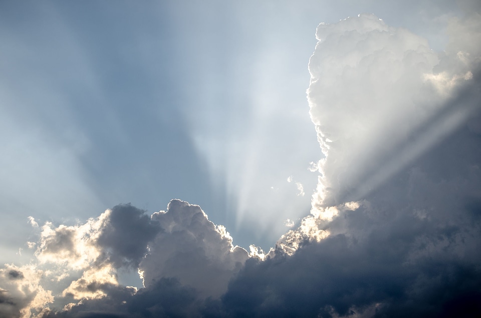 Ray blue ray of light