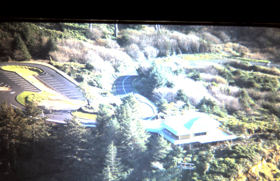 Cape Perpetua Visitor Center from the air
