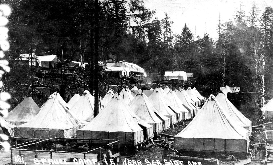 No. 1 Spruce Camp, I-E, Near Seaside Ore.