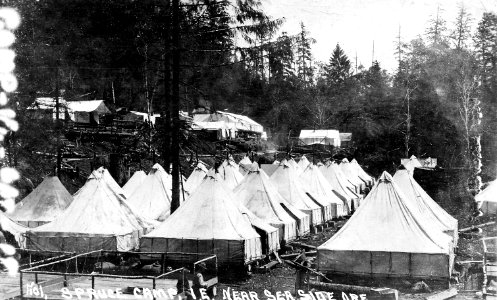 No. 1 Spruce Camp, I-E, Near Seaside Ore.
