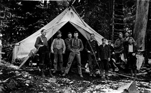 Cascade NF - USFS Trail Building Crew near Buckhead Mtn, OR 1913 1 photo