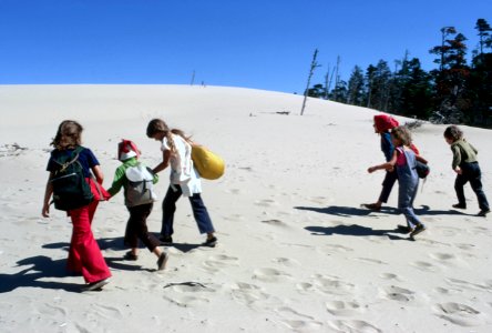 Oregon Dunes NRA,dedication day hikers on the dunes, Siuslaw National Forest-2.jpg