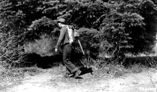 340004 CCC with Fire Pack, Columbia NF, WA 1936