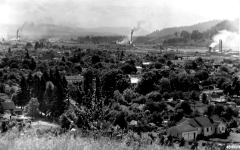 436824 Sawmills at Springfield, OR 1945