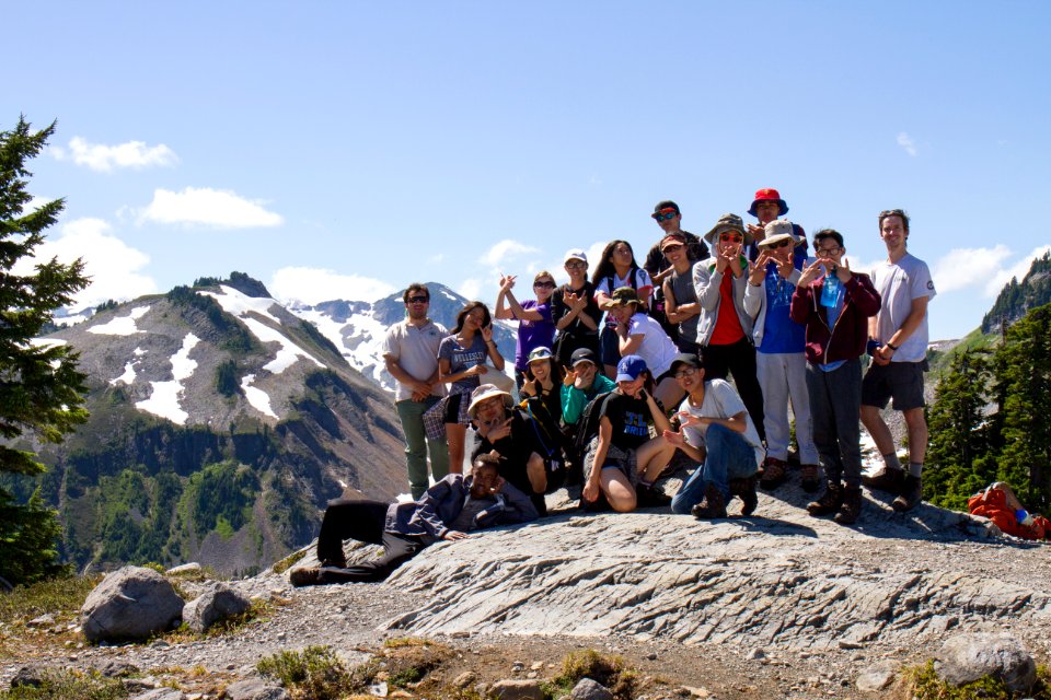 Volunteer Tour Group at Artists Ridge, Mt Baker Snoqualmie National Forest