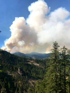 Sugar and Miles Fire Smoke Plumes