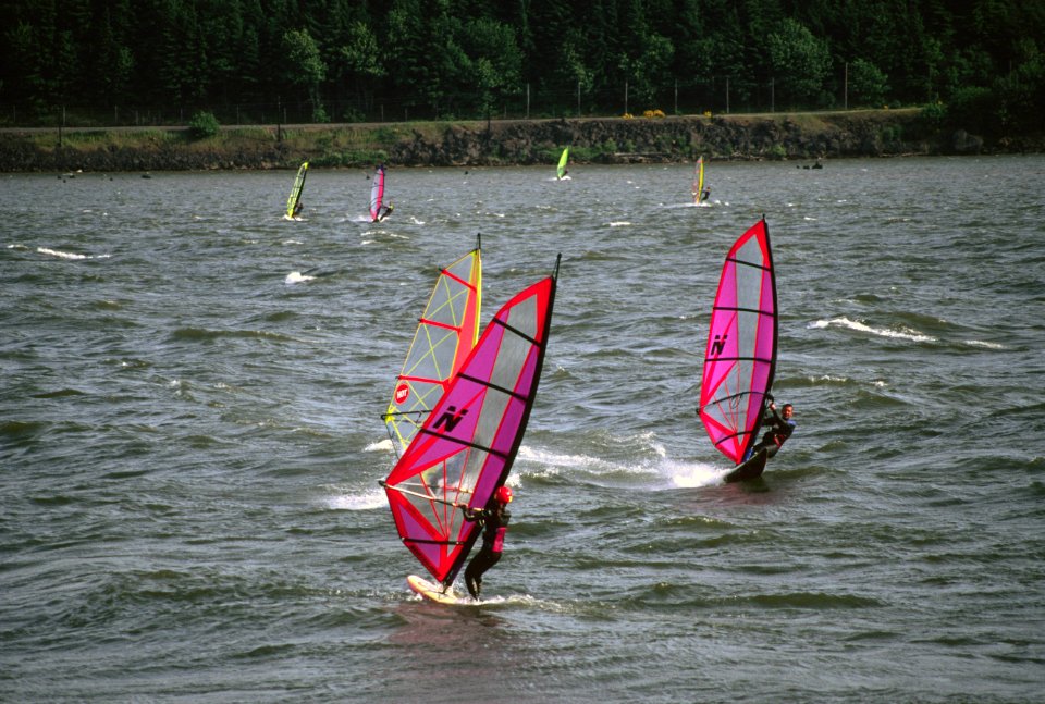Windsurfing at Hood River, Columbia River Gorge National Scenic Area.jpg