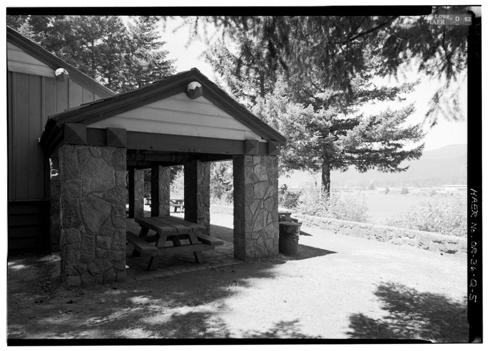 EAGLE CREEK RECREATION AREA, EXTERIOR VIEW OF PORTION OF EAGLE CREEK OVERLOOK