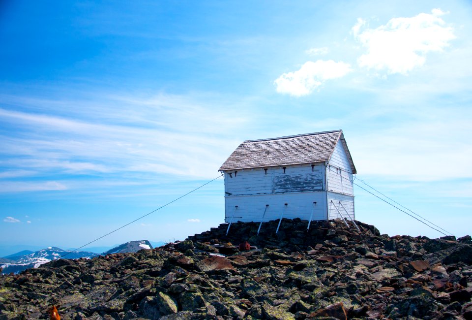 The old fire lookout on Northwest Peak, Kootenai National Forest