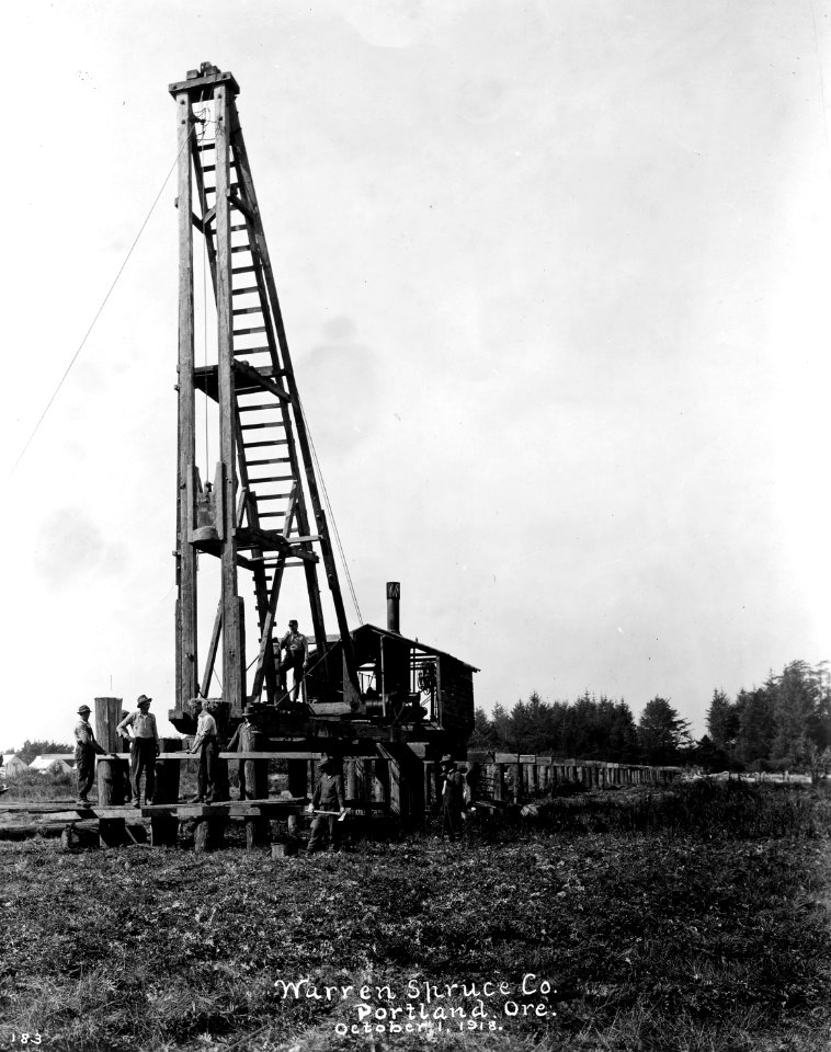 183 Driving Trestle Across Marsh, Camp 2-F