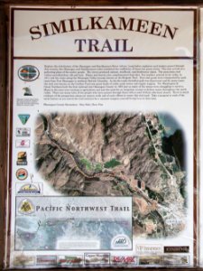 Similkameen Trail kiosk (near the vineyard)