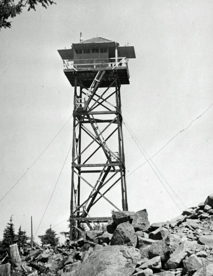 Lookout Tower Wolf Mountain, Willamette NF, OR 1945