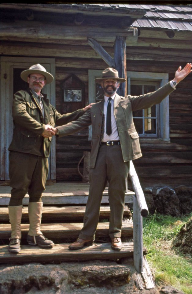 Willamette NF - Jim Denny & Tony Farque at Fish Lake, OR 1991b