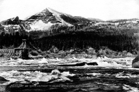 234 No Abutment Bridge of the Gods & Cascades of the Columbia by Gifford