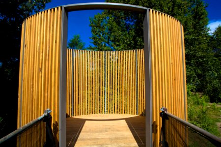 MAYA LIN BIRD BLIND AT SANDY DELTA-COLUMBIA RIVER GORGE photo