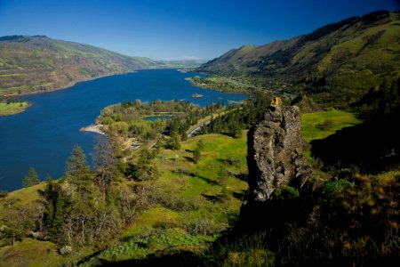 Columbia River from Rowena Overlook-Columbia River Gorge