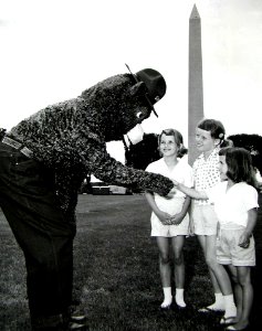 Smokey at WA Monument 1959 photo