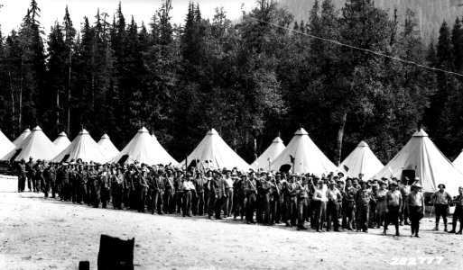 282777 CCC Camp Glacier, Mt Baker NF, WA 1933 photo