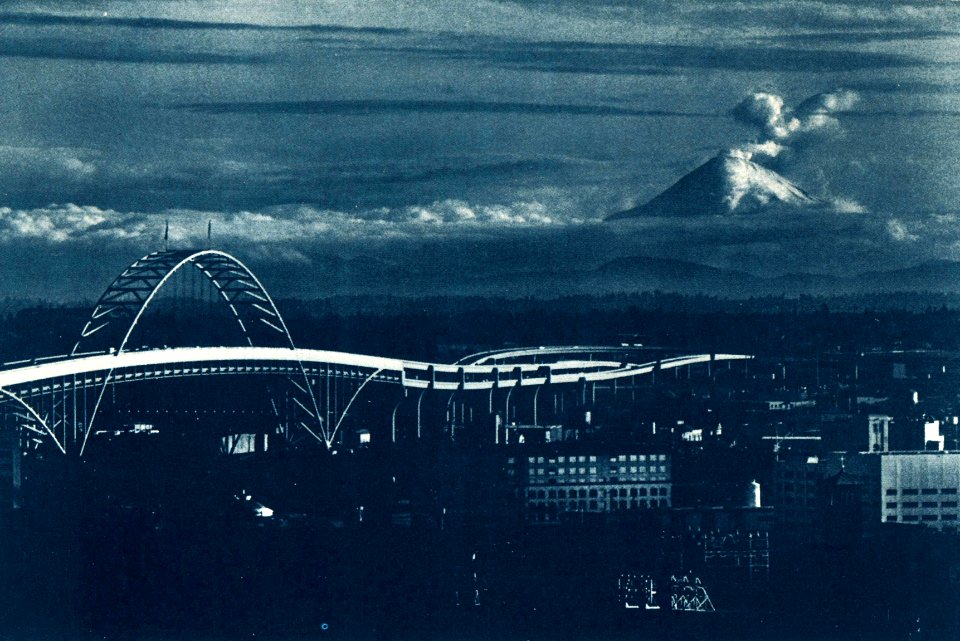 MSH-10B Mount St. Helens Erupts, Portland View, May 18, 1980