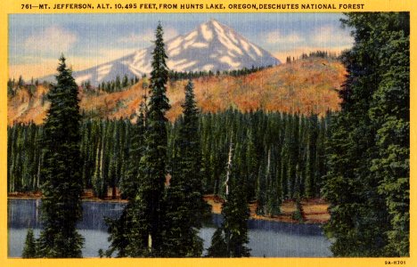 761 Mt. Jefferson, 10,495 Ft, Deschutes NF, OR c1930