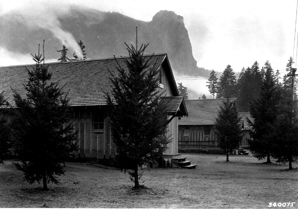 340075 CCC Camp Lower Cispus, Columbia NF, WA 1936