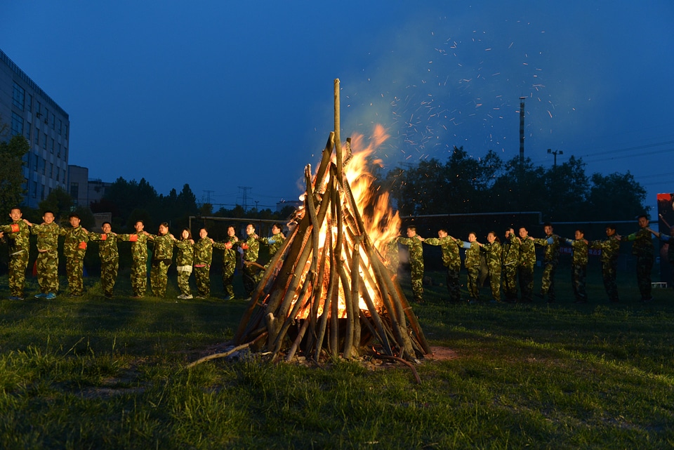 Camping celebrations military