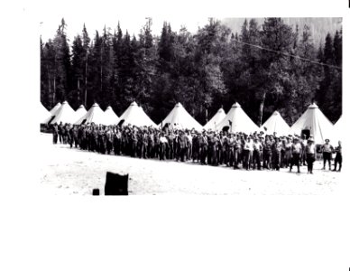 282777 Fire Training at Glacier CCC Camp, Mt. Baker NF, WA 9-16-1933 photo