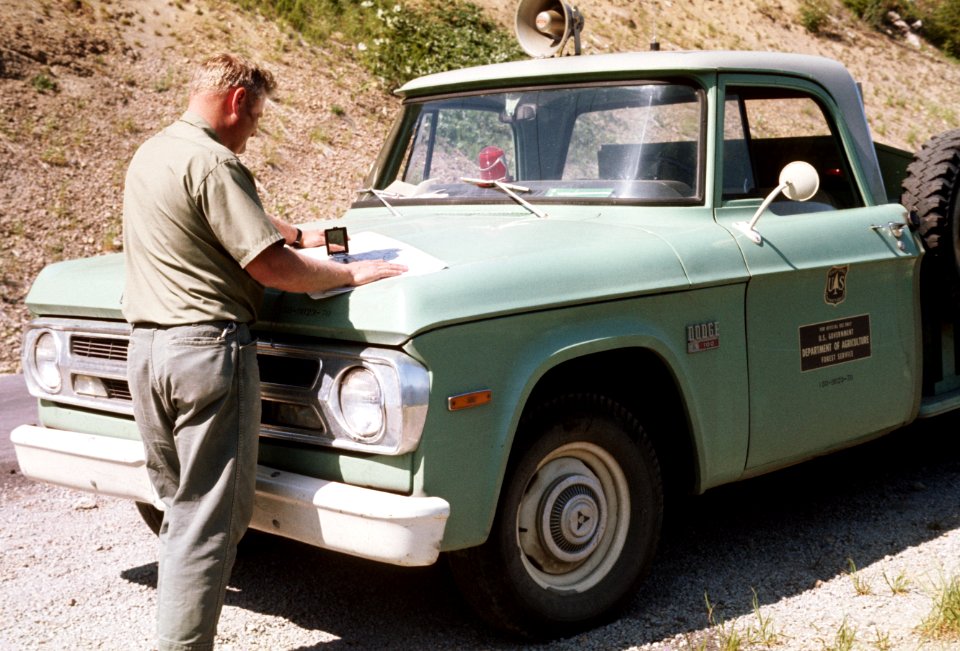 217 fire patrol Zigzag RD Mt Hood Nat'l Forest  1970's