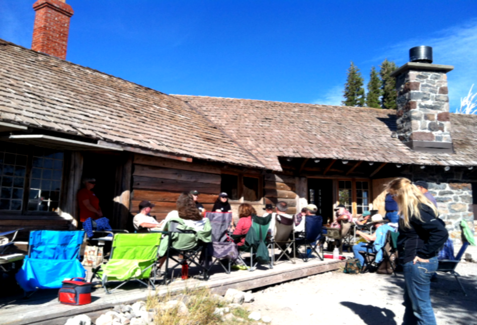 Picnicking at Cloud Cap Inn, Mt Hood National Forest