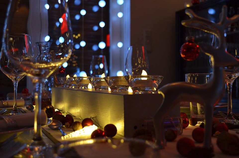 Christmas table gedeckter table table