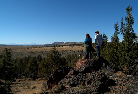 View of Three Sisters from Rimrock Springs-Ochoco photo