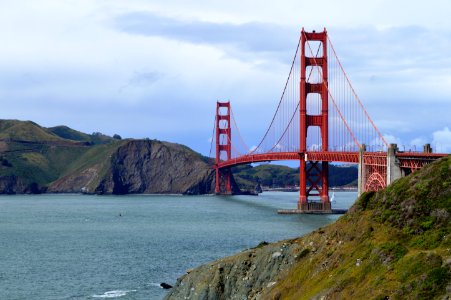 Golden Gate Bridge from Trail to Marshall Beach