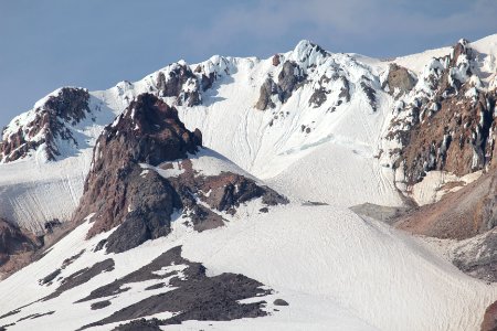 Mount Hood showing Crater Rock from Timberline Lodge on the Mt. Hood National Forest photo
