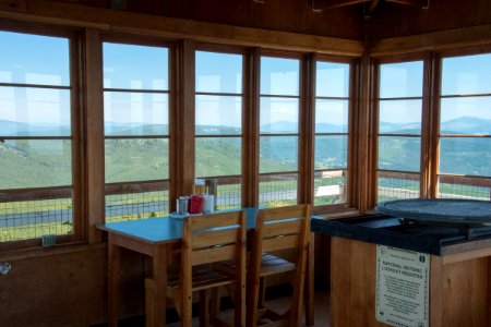 Inside the Garver Mountain Lookout, Kootenai National Forest photo