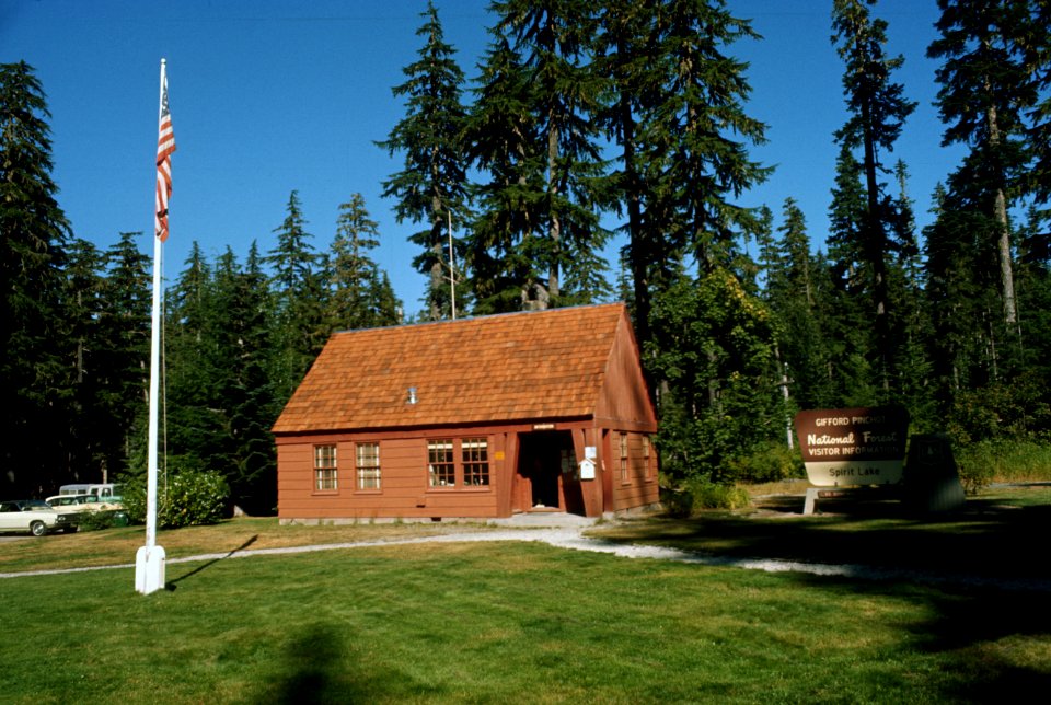 Gifford Pinchot National Forest, pre-1980 eruption Spirit Lake visitor info center
