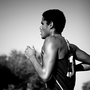 Athlete run training photo