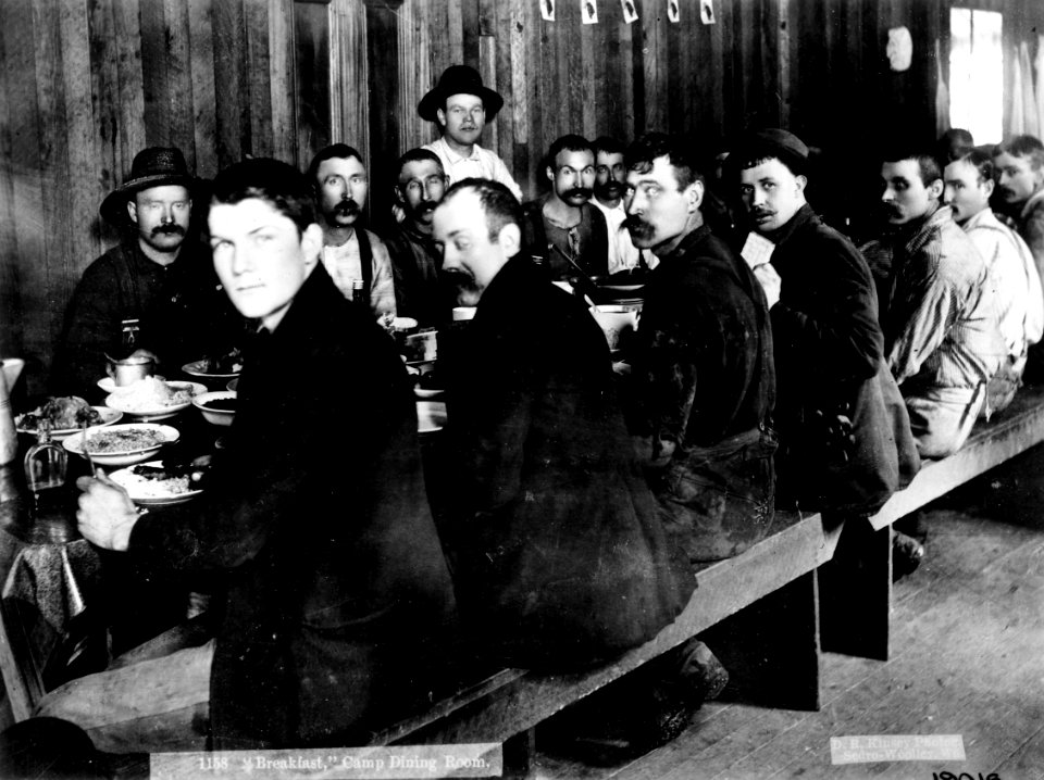 18018 Breakfast at Logging Camp in Washington 1901 Kinsey