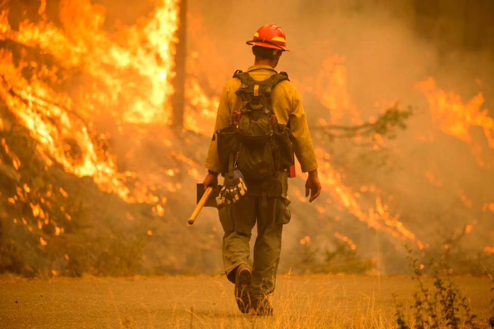Firefighter, Umpqua National Forest Fires, 2017
