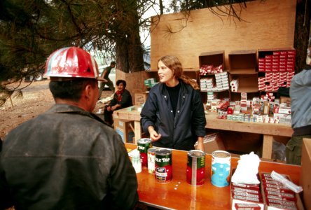 496 Entiat Fire, Wenatchee Nat'l Forest, fire camp store  1970