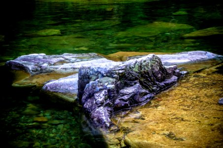 Boulder Detail at Three Pools, Willamette National Forest photo