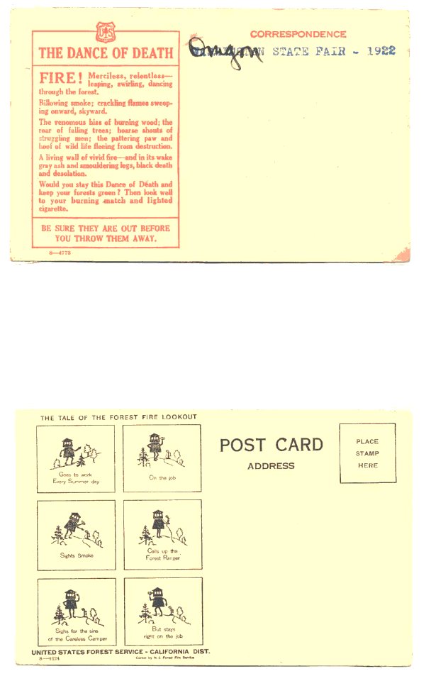 Fire Prevention Postcard 2